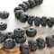 12 Packs: 30 ct. (360 total) Black Resin Rondelle Beads, 10mm by Bead Landing™
